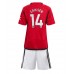 Manchester United Christian Eriksen #14 Hjemmedraktsett Barn 2023-24 Korte ermer (+ Korte bukser)